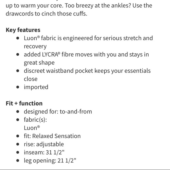 🍋lululemon Sit in Stillness Merlot pants❤️EUC - Picture 12 of 13